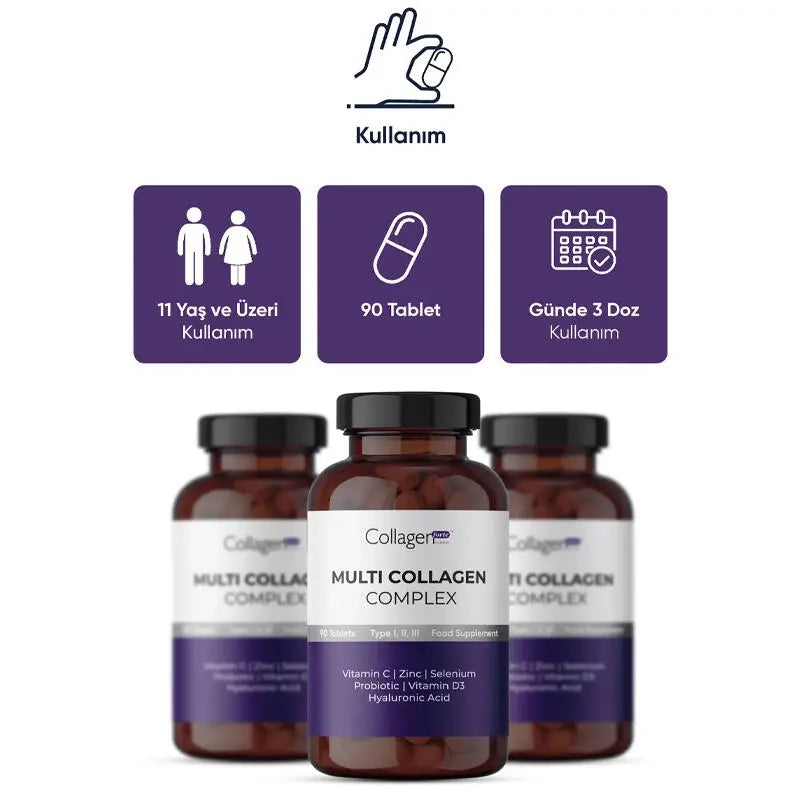 Collagen Forte Multi Collagen Complex - Takviye Edici Gıda 90 Tablet